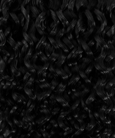 Clip-on set Soft Curls 7 pieces 1.0 Black 40 cm