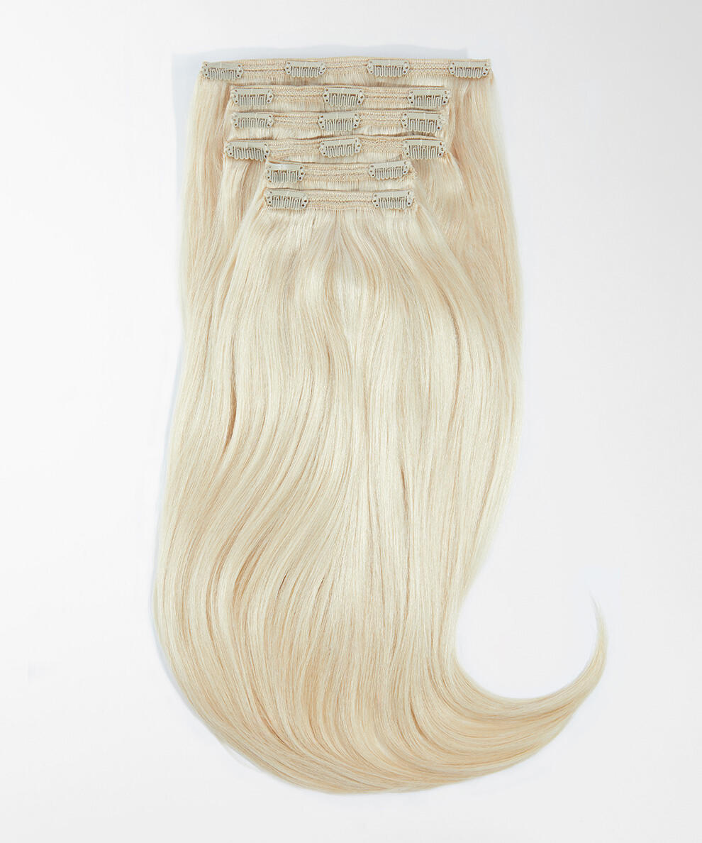 Classic Clip-ins Straight / Max Volume / 6 pieces 10.10 Platinum Blonde 50 cm