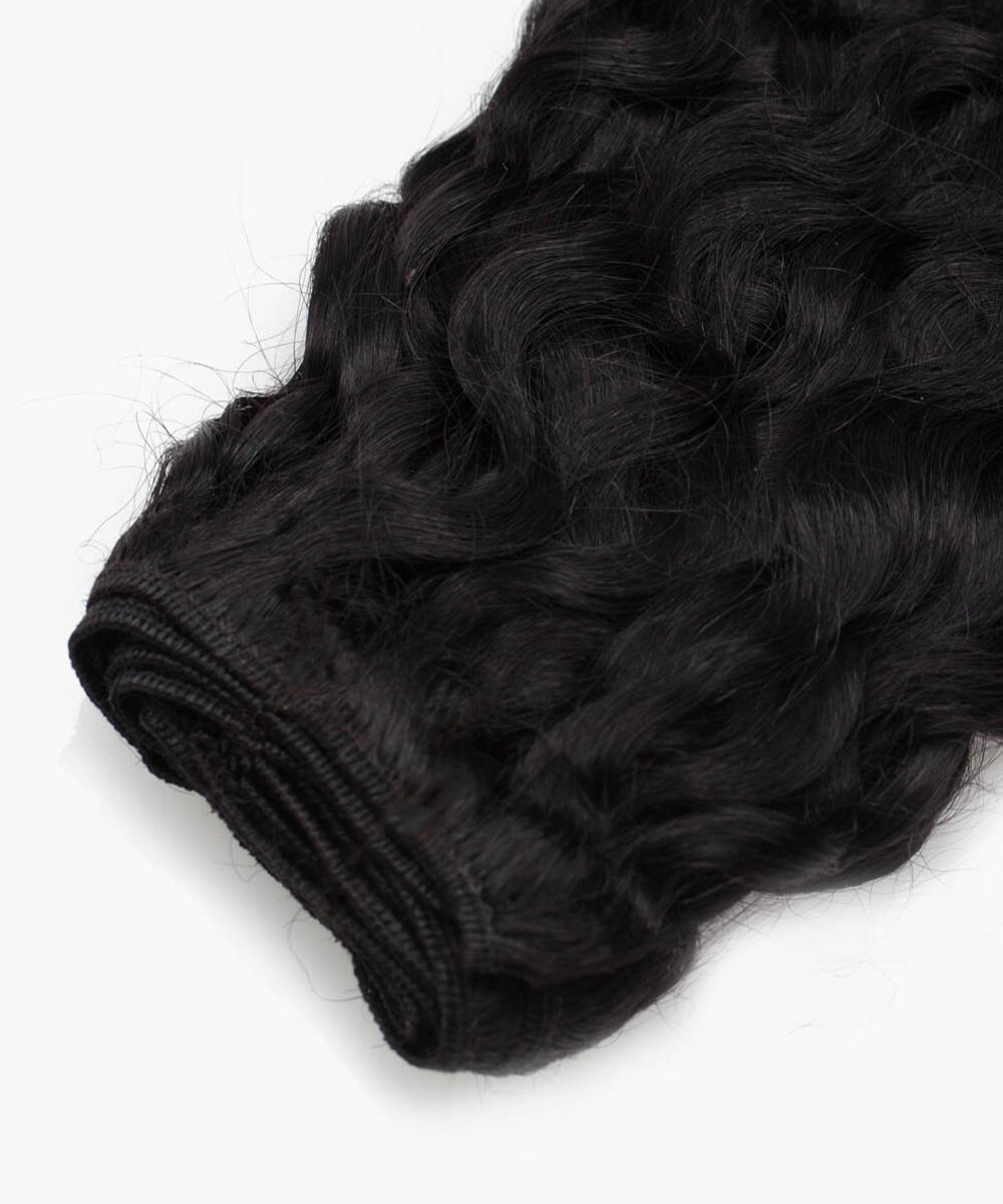 Weft Extensions Bouncy Curls / Double Layer / Medium Volume 1.0 Black 40 cm