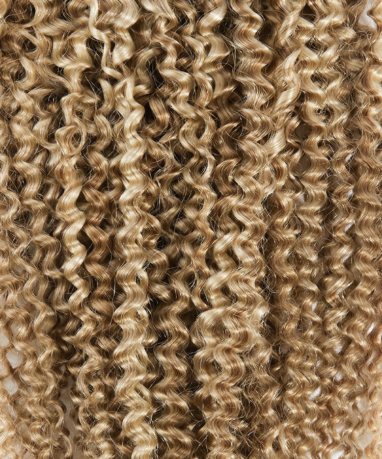 Weft Extensions Spiral Curls / Double Layer / Medium Volume M7.3/10.8 Cendre Ash Blonde Mix 60 cm