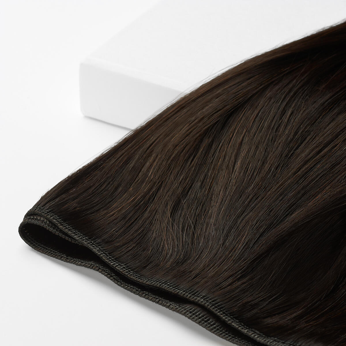 Premium Weft Extensions - Single Layer 1.2 Black Brown 60 cm