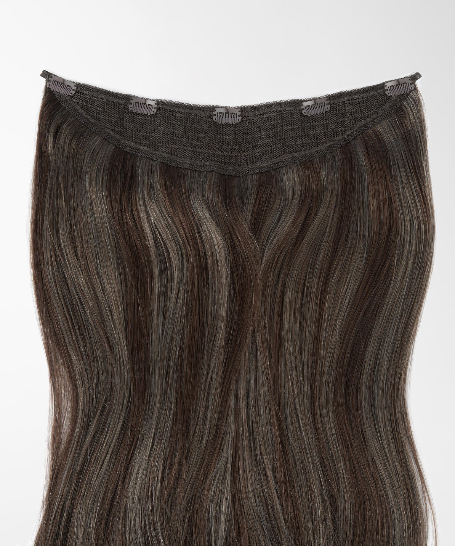 Halo Hairband Straight / Medium Volume M2.3/2.6 Dark Ashy Highlights 50 cm