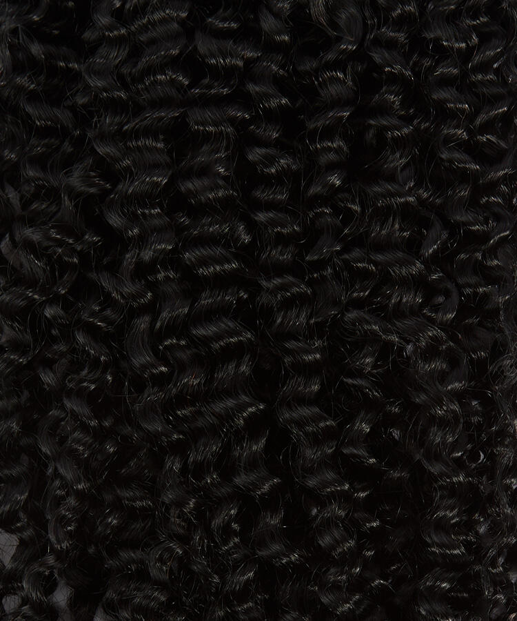 Premium Keratin Extensions Spiral Curls / 20 pieces 1.0 Black 60 cm