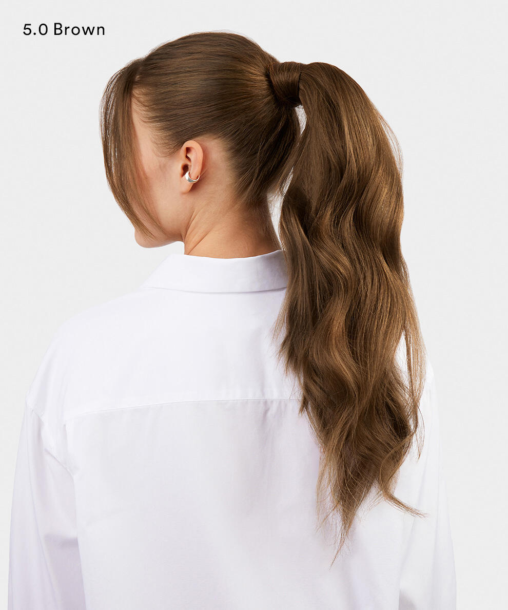 Ponytail Straight / Clip-in / Medium Volume B2.3/5.0 Hazelnut Caramel Balayage 50 cm