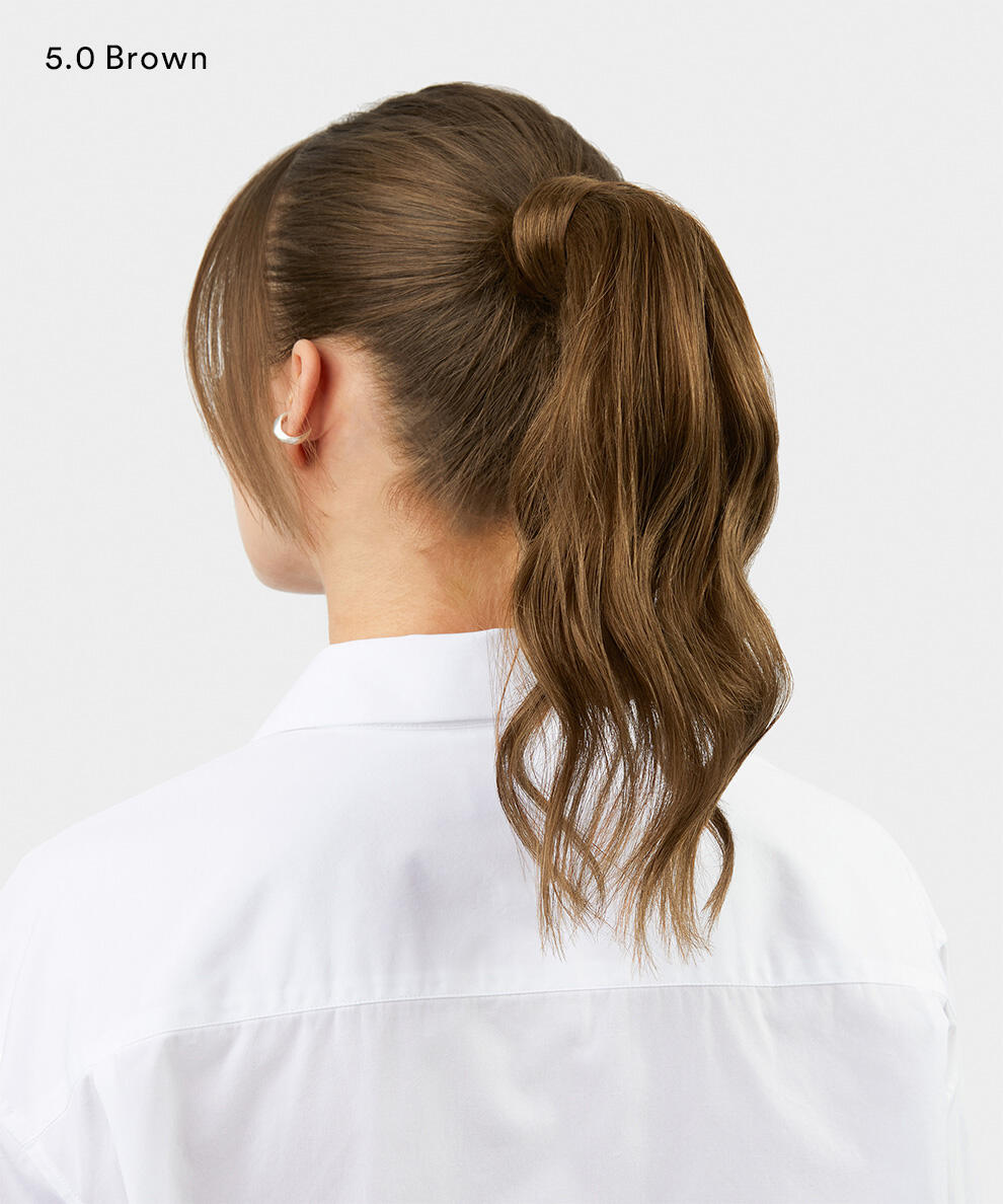 Sleek Clip-in Ponytail 1.0 Black 30 cm