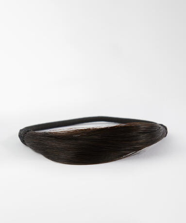 Hair Covered Hair Tie 1-pack 1.2 Black Brown