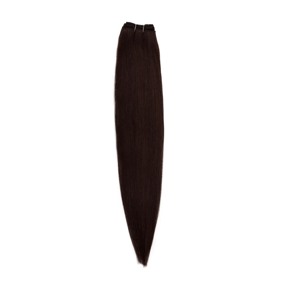 Premium Weft Extensions Straight / Double Layer / Medium Volume 1.2 Black Brown 50 cm