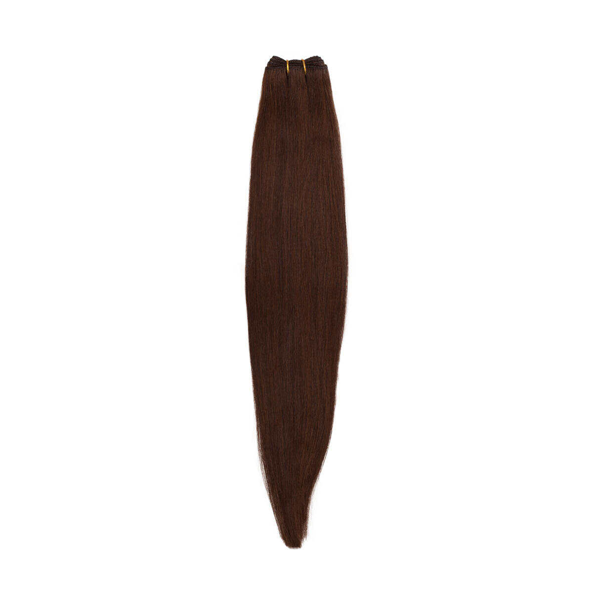 Premium Weft Extensions Straight / Double Layer / Medium Volume 2.0 Dark Brown 50 cm