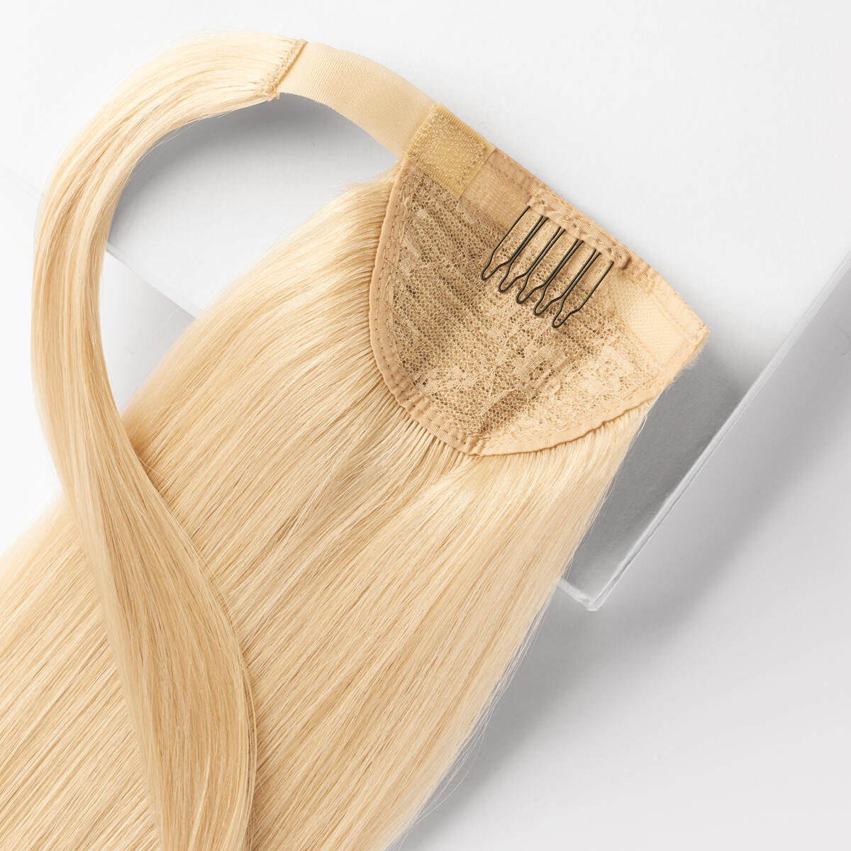 Clip-in Ponytail Made of real hair 10.8 Light Blonde 40 cm