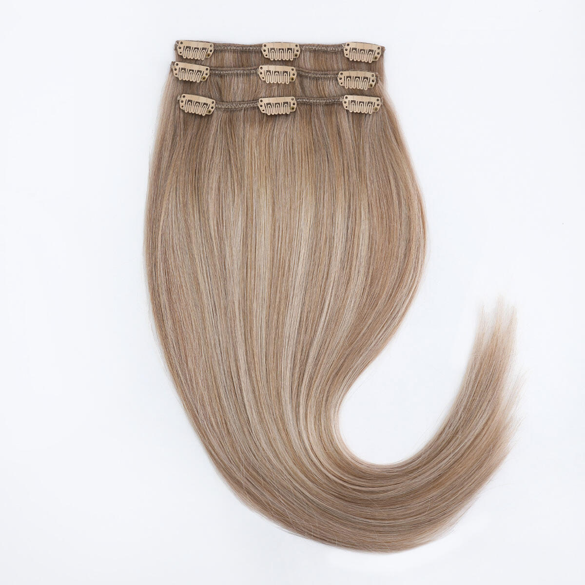 Clip-on set 3 pieces B7.5/10.7 Sandy Blonde Balayage 50 cm