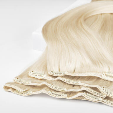 Clip-on set 7 pieces 10.10 Platinum Blonde 70 cm