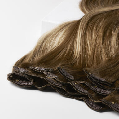 Clip-on set 7 pieces B5.0/8.3 Brownish Blonde Balayage 60 cm