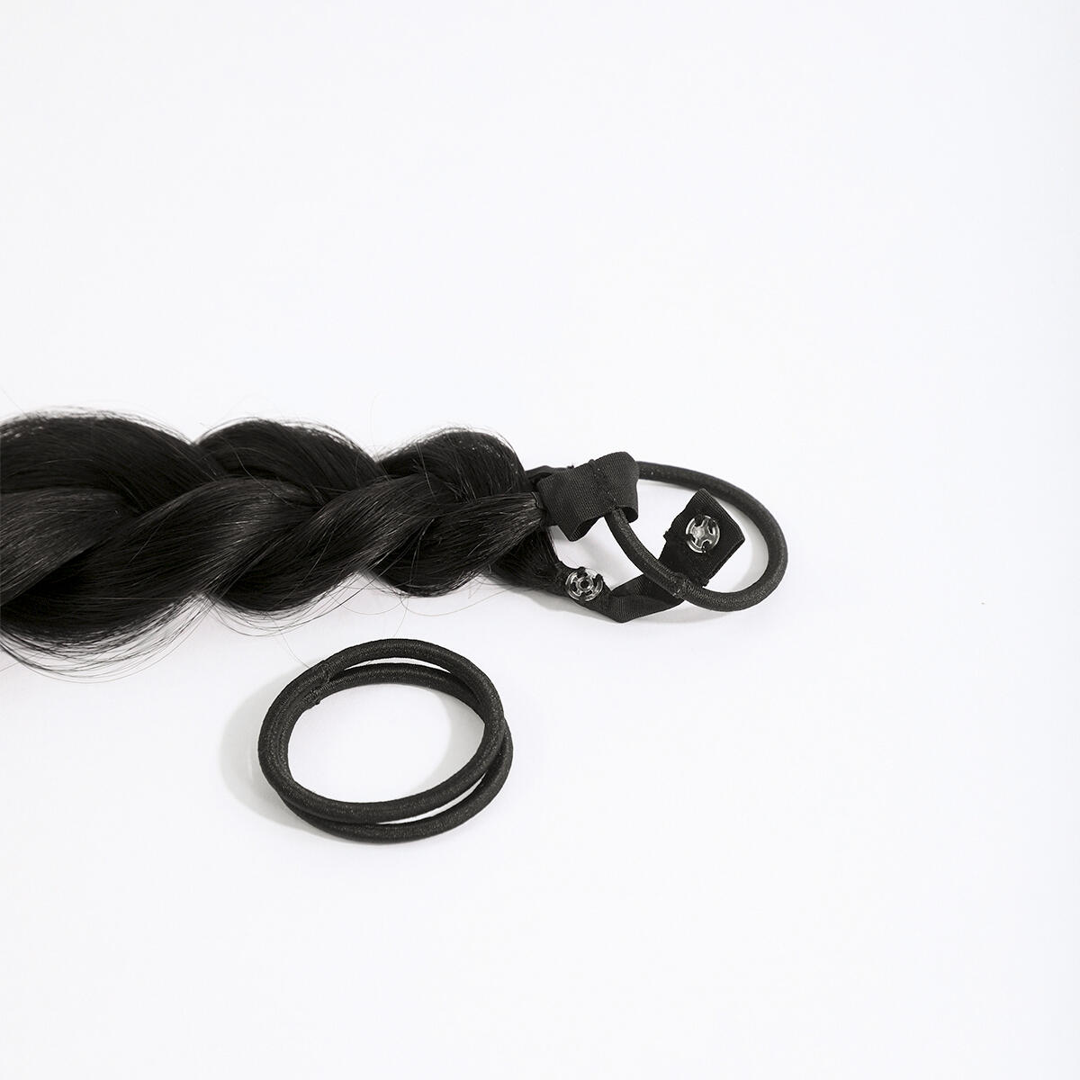 Braid Straight 1.0 Black 55 cm