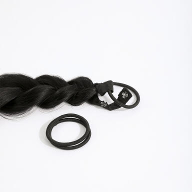 Braid Straight 1.0 Black 55 cm