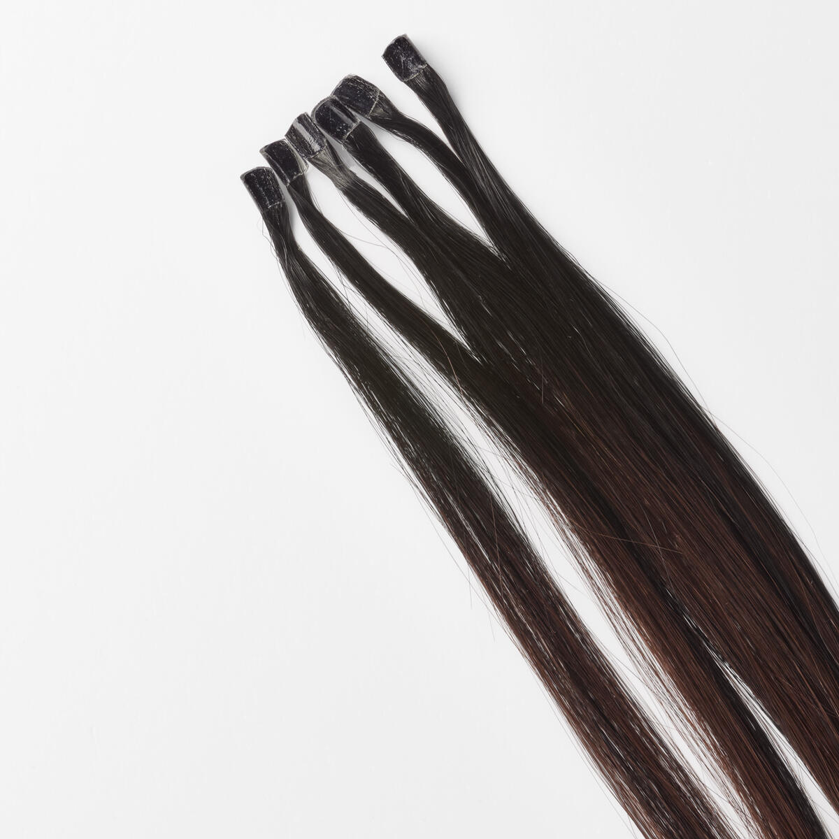 Premium Keratin Bondings - 20 pieces B1.0/6.12 Cherry Infused Black Balayage 50 cm