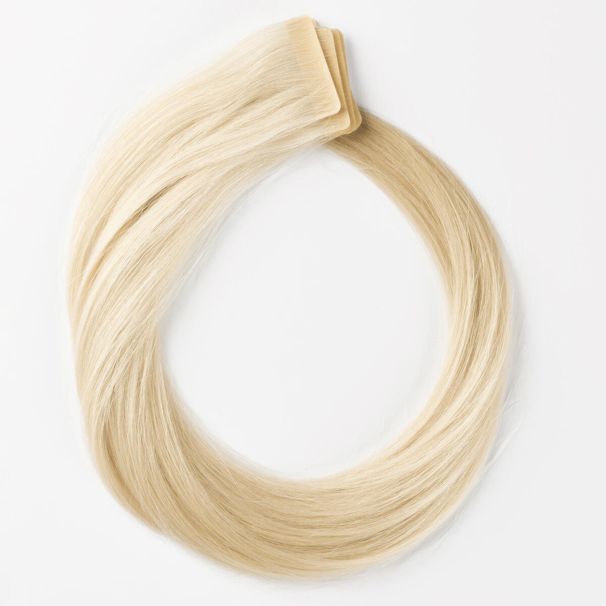 Premium Tape Extensions Straight / Seamless Tape 4 cm / 8 pieces 10.10 Platinum Blonde 50 cm