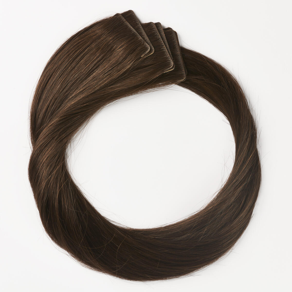 Premium Tape Extensions Straight / Seamless Tape 4 cm / 8 pieces 2.3 Chocolate Brown 50 cm