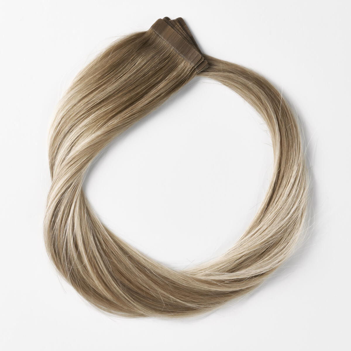 Premium Tape Extensions Straight / Classic Tape 4 cm / 8 pieces B2.6/10.7 Dark Ashy Blonde Balayage 40 cm