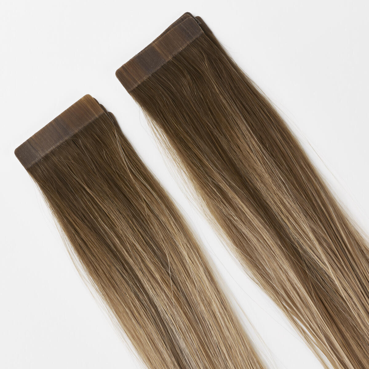 Occasion Tape Extensions Straight / Classic Tape 4 cm / 8 pieces B5.1/7.3 Brown Ash Blonde Balayage 30 cm