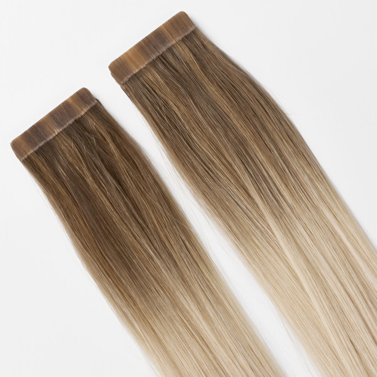 Premium Tape Extensions Straight / Classic Tape 4 cm / 8 pieces B7.3/10.10 Cool Platinum Blonde Balayage 50 cm