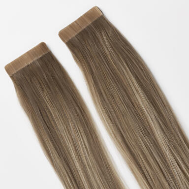 Premium Tape Extensions Classic 4 B7.5/10.7 Sandy Blonde Balayage 50 cm