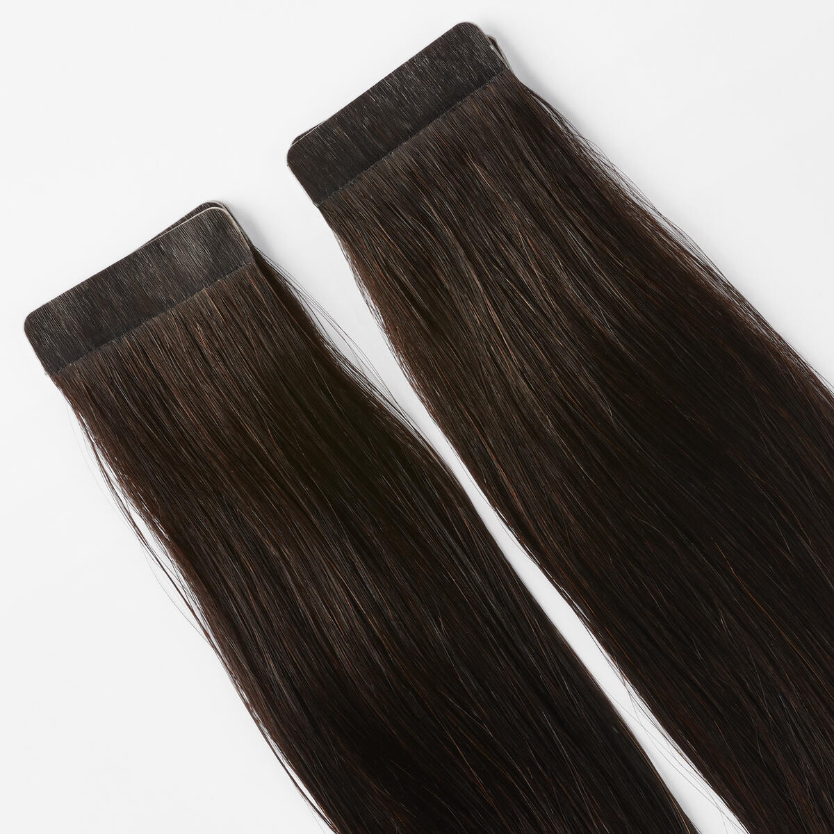 Premium Tape Extensions Straight / Classic Tape 4 cm / 8 pieces 1.2 Black Brown 50 cm