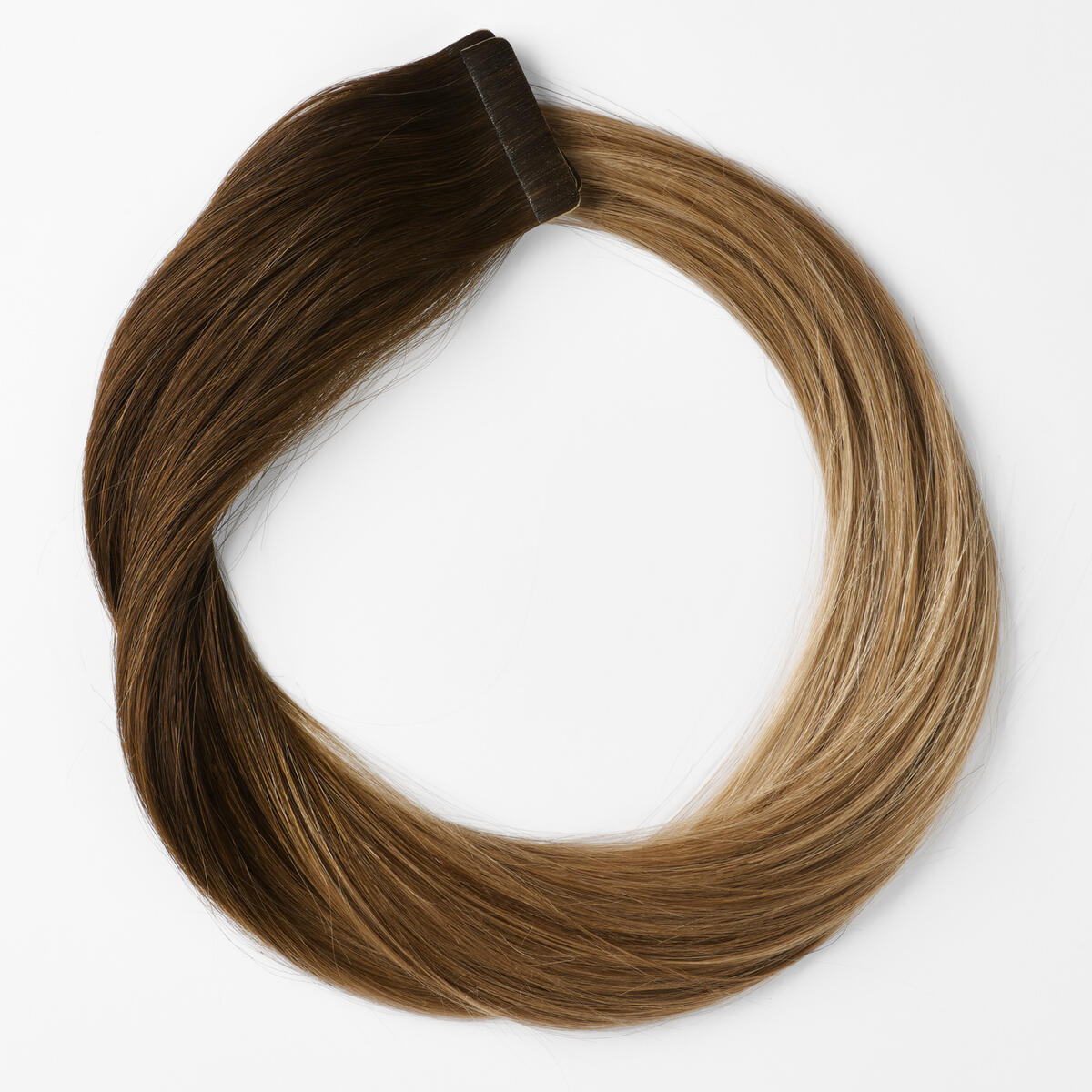 Premium Tape Extensions Straight / Classic Tape 4 cm / 8 pieces O2.2/7.3 Brown Ash Ombre 40 cm