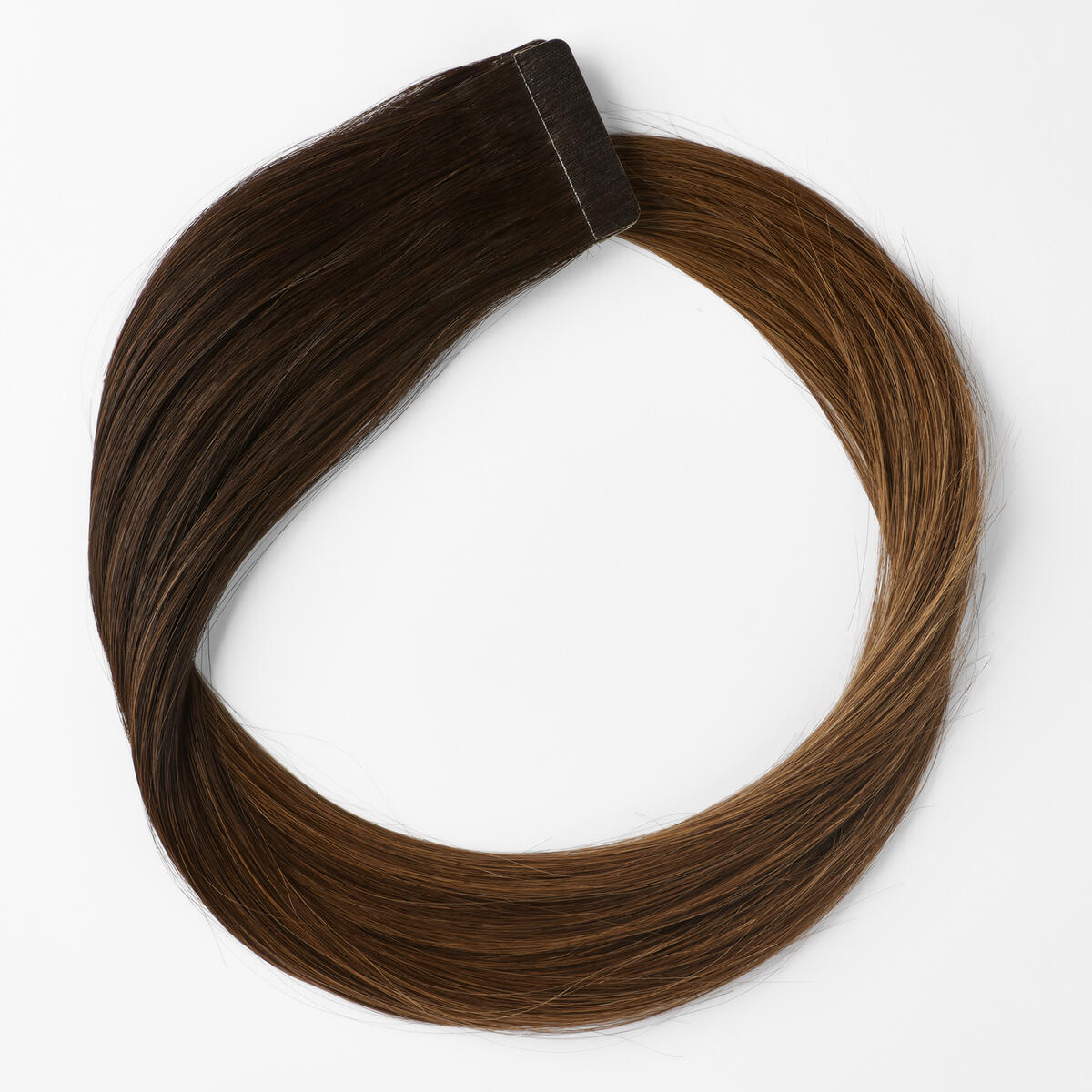 Premium Tape Extensions Straight / Classic Tape 4 cm / 8 pieces O2.3/5.0 Chocolate Brown Ombre 40 cm