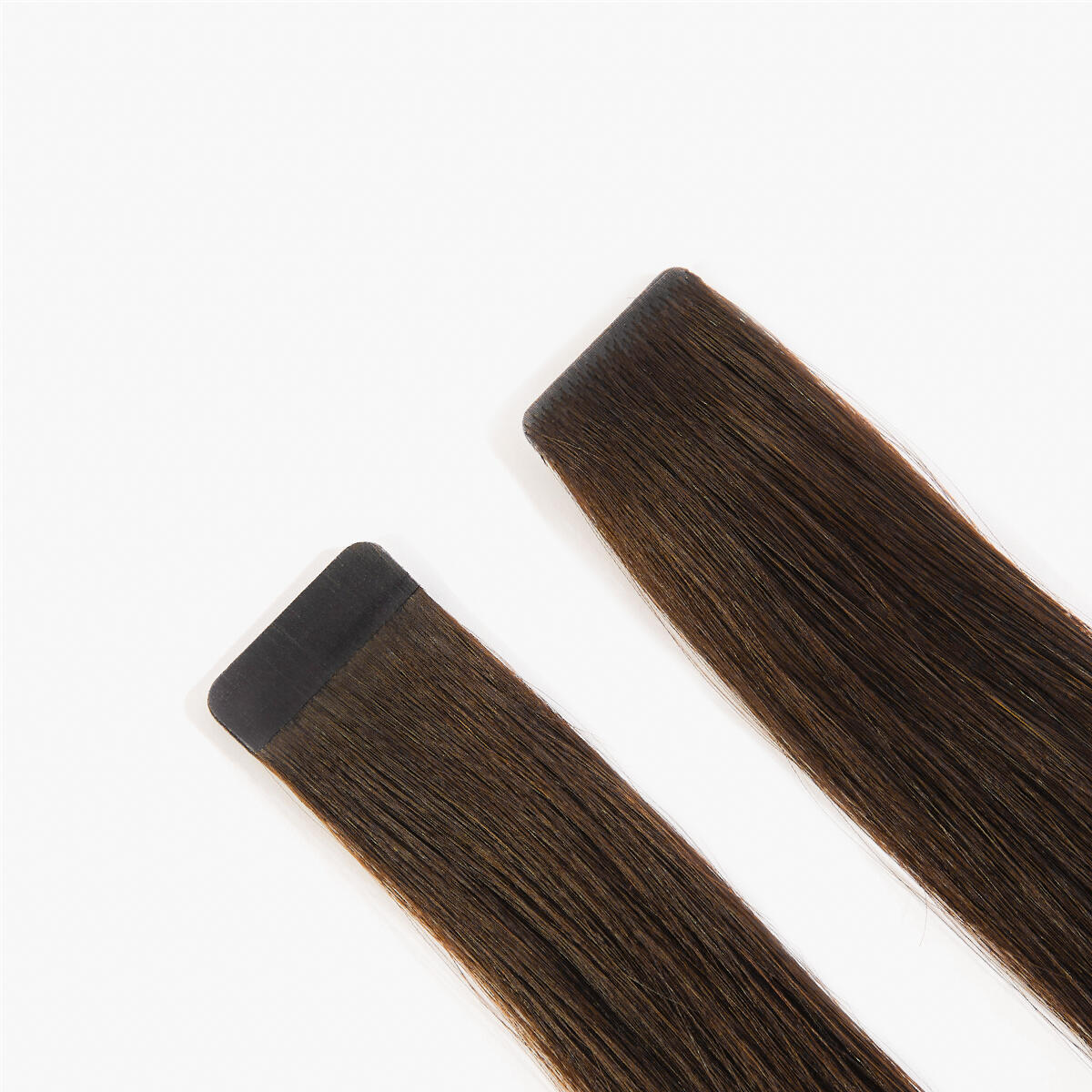 Premium Tape Extensions Straight / Mixed Tapes 3 cm / 8 pieces 2.0 Dark Brown 30 cm