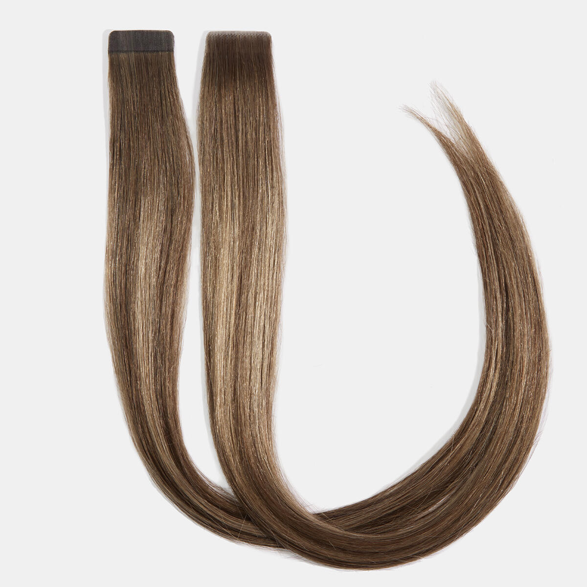 Premium Tape Extensions Straight / Mixed Tapes 3 cm / 8 pieces B2.3/5.0 Hazelnut Caramel Balayage 30 cm