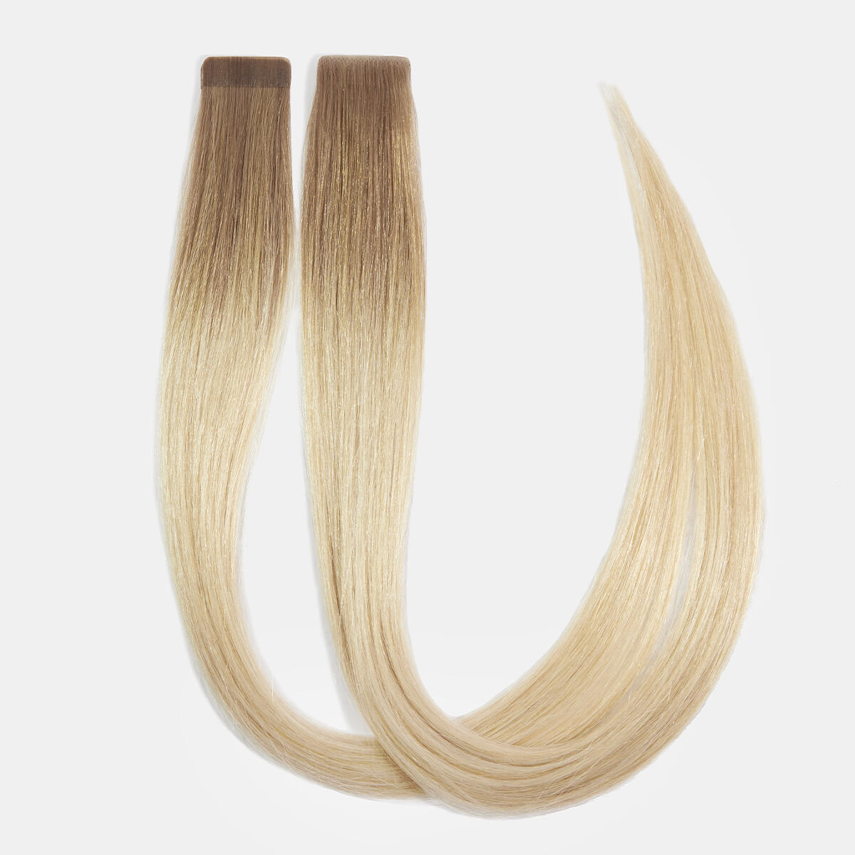 Premium Tape Extensions Straight / Mixed Tapes 3 cm / 8 pieces B7.3/10.10 Cool Platinum Blonde Balayage 50 cm