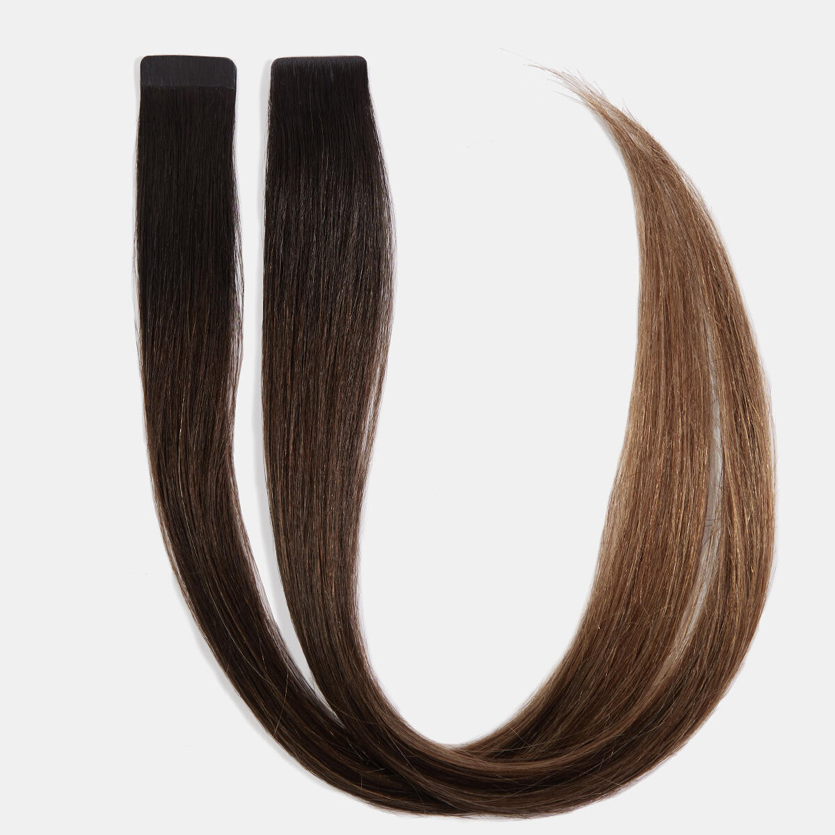 Premium Tape Extensions Straight / Mixed Tapes 3 cm / 8 pieces C1.2/5.0 Deep Brown ColorMelt 50 cm