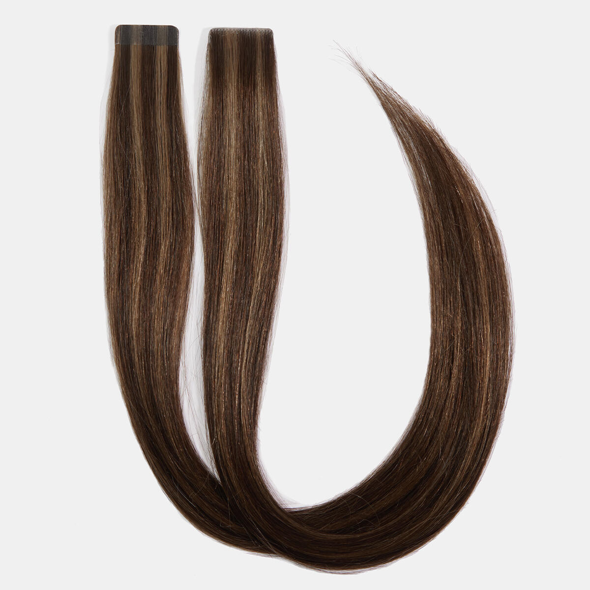 Premium Tape Extensions Straight / Mixed Tapes 3 cm / 8 pieces M2.3/5.0 Chocolate Mix 30 cm