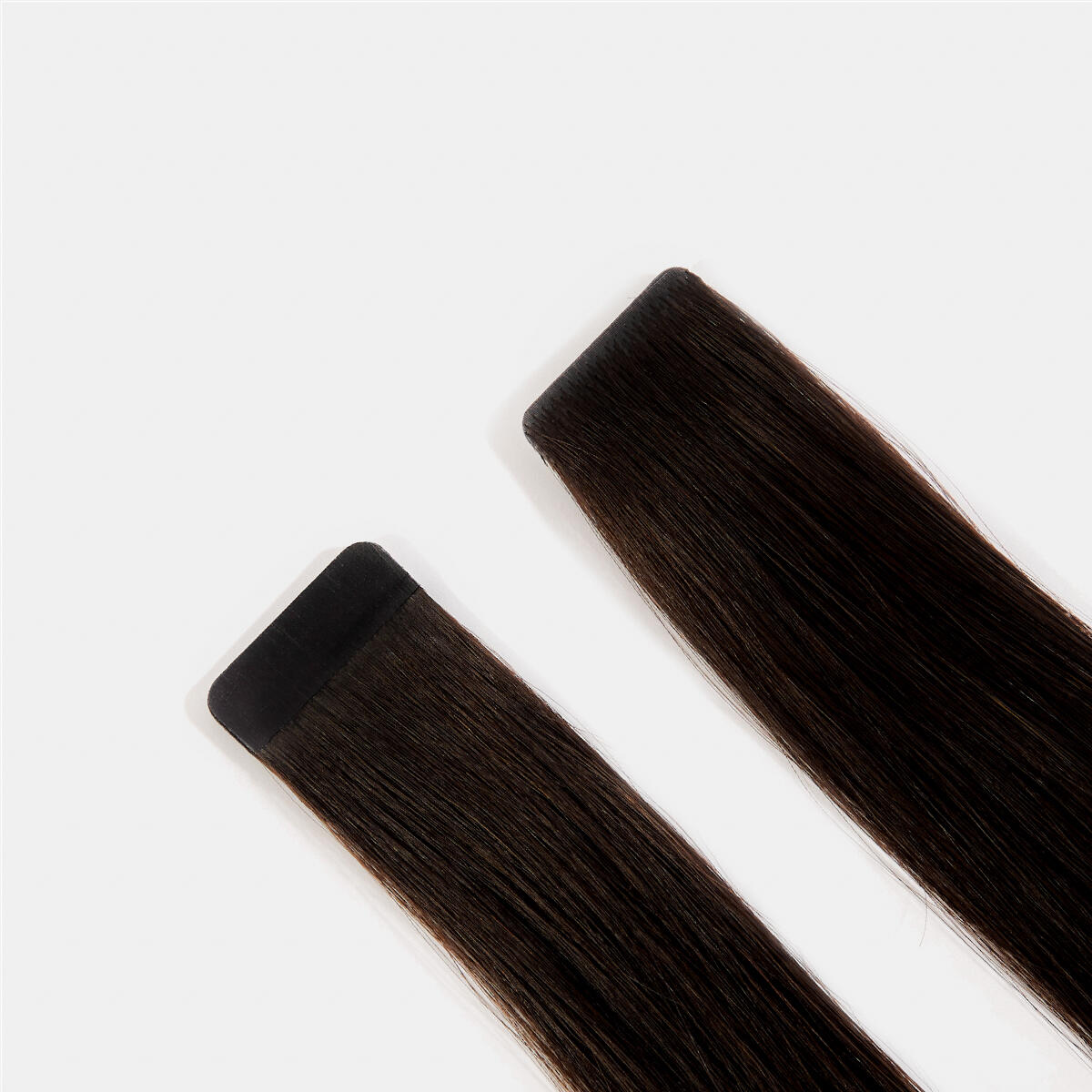 Premium Tape Extensions Straight / Mixed Tapes 3 cm / 8 pieces 1.2 Black Brown 50 cm