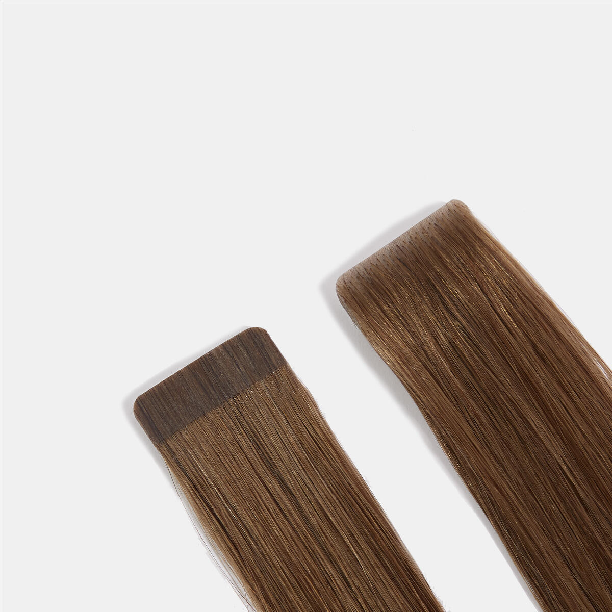 Premium Tape Extensions Straight / Mixed Tapes 3 cm / 8 pieces 5.0 Brown 50 cm