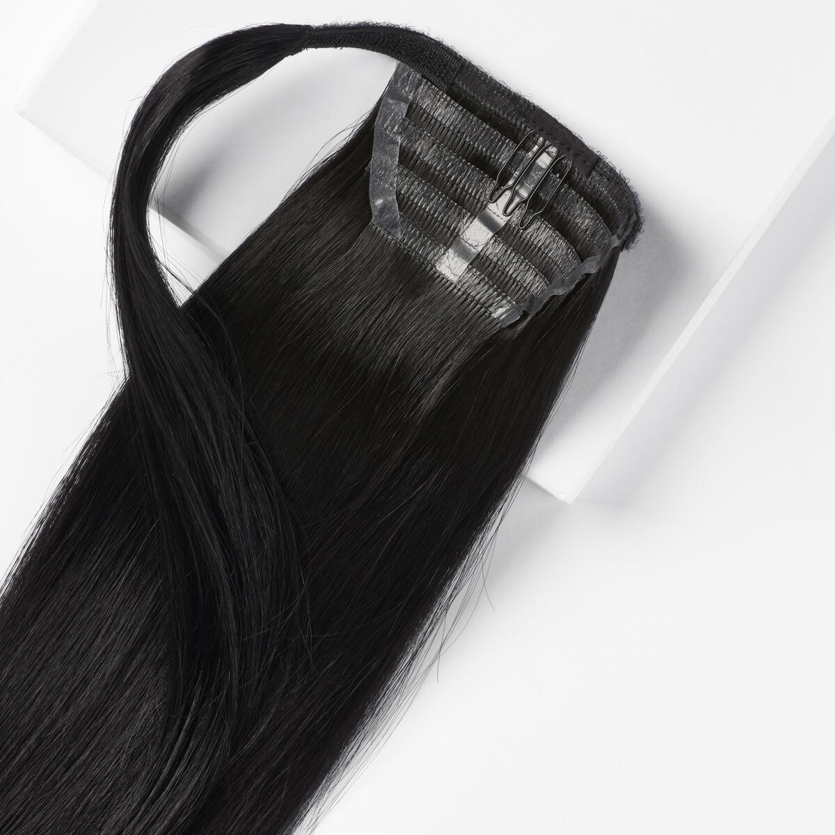 Ponytail Straight / Clip-in / Light Volume 1.0 Black 40 cm