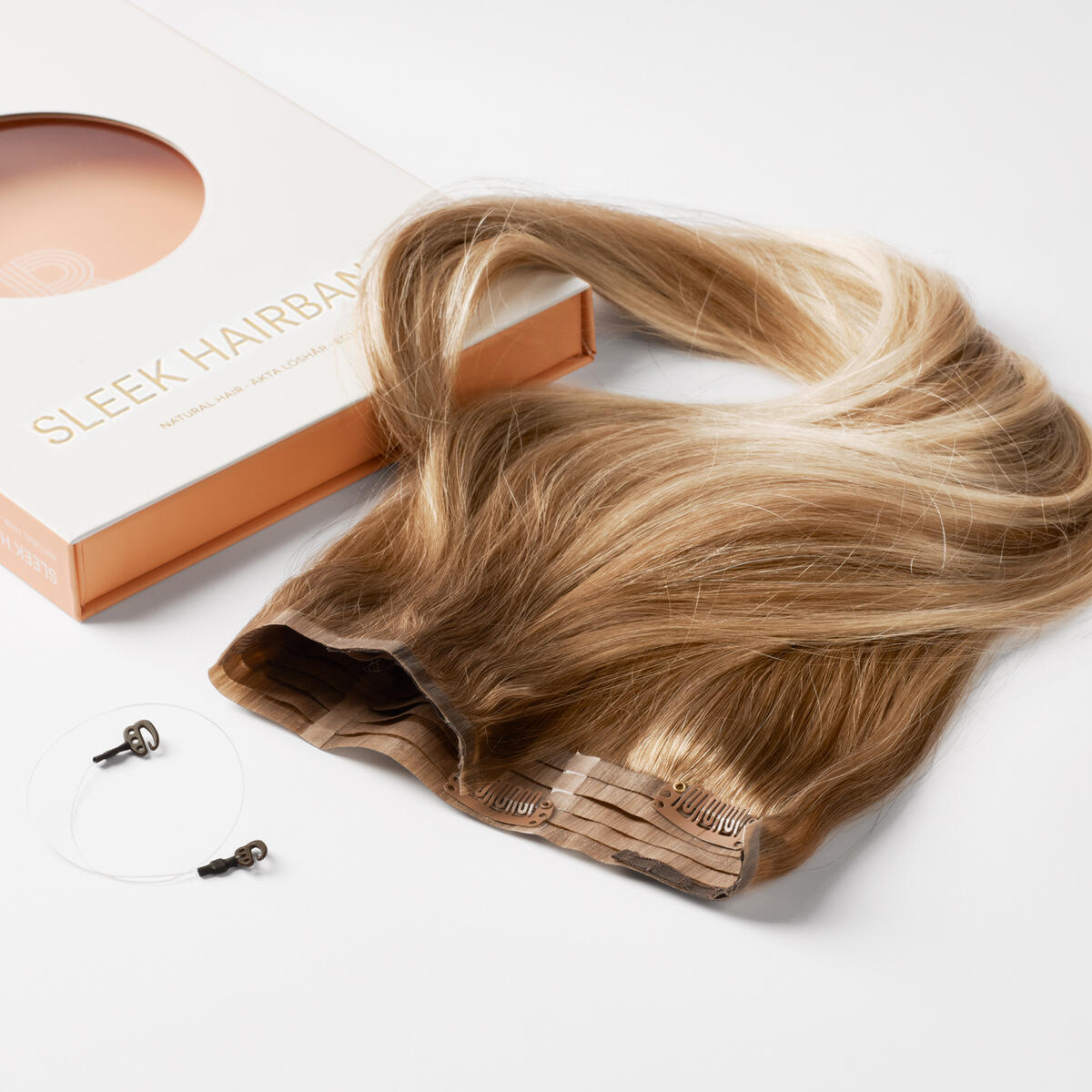 Sleek Hairband B5.3/8.0 Champagne Blonde Balayage 50 cm 