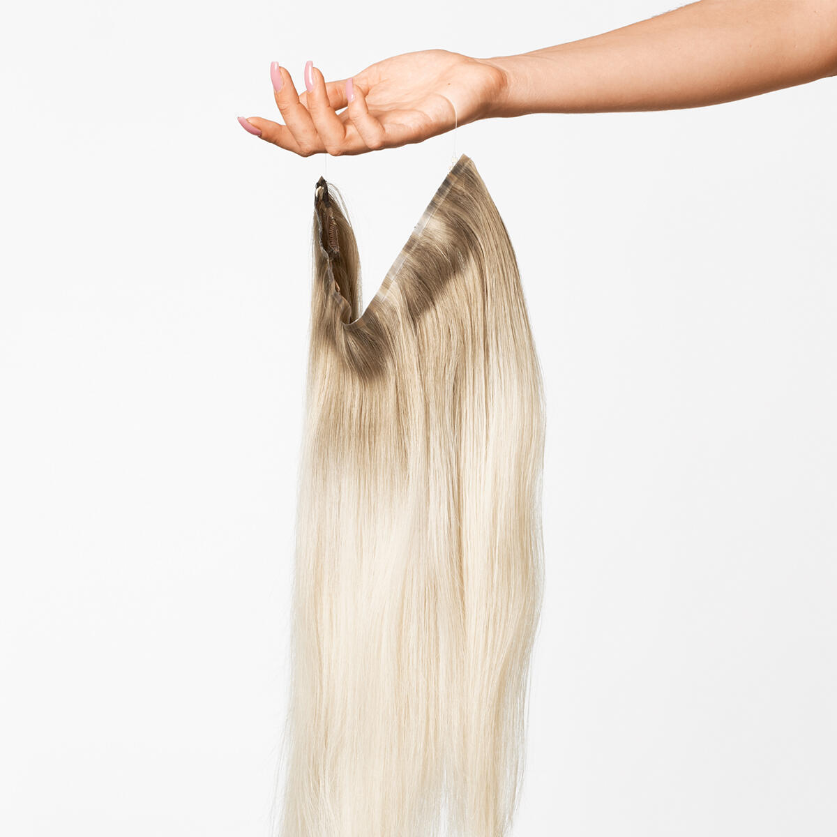 Halo Hairband Straight / Light Volume B7.3/10.10 Cool Platinum Blonde Balayage 50 cm