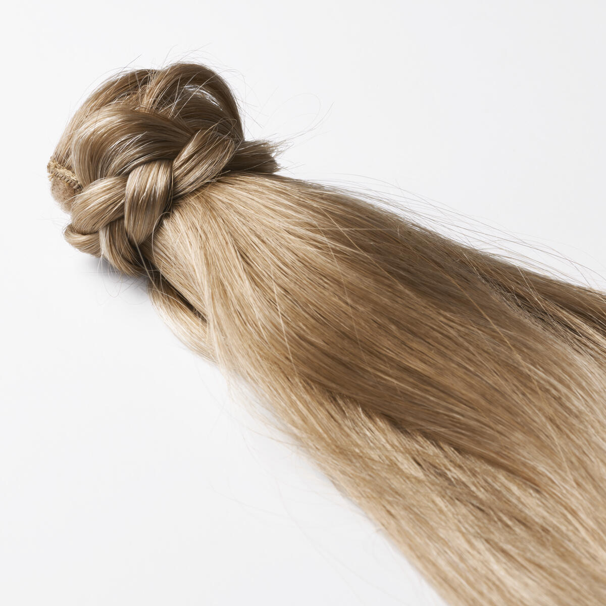 Clip-in Ponytail Made of real hair B5.3/8.0 Champagne Blonde Balayage 50 cm